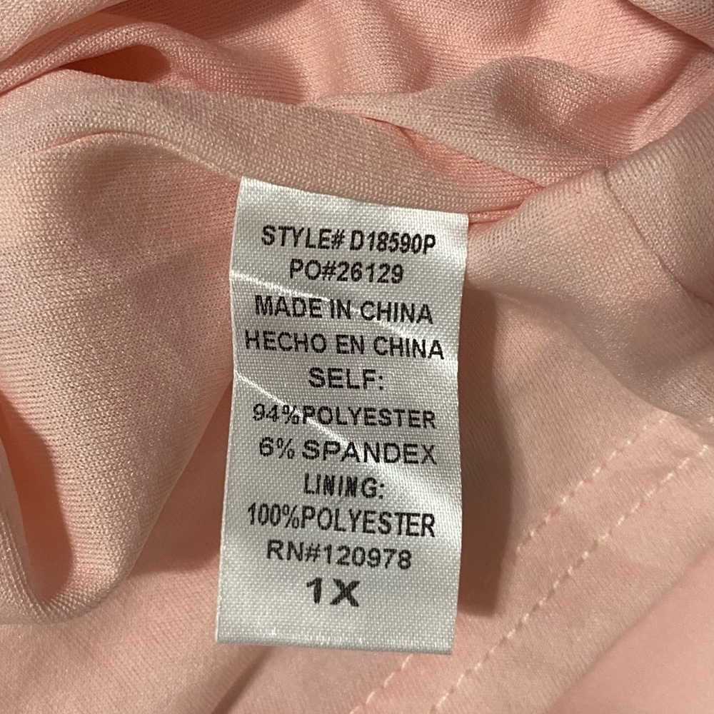 Entro Color Block Tiered Babydoll Mini Dress Pink Red - Picture 8 of 10